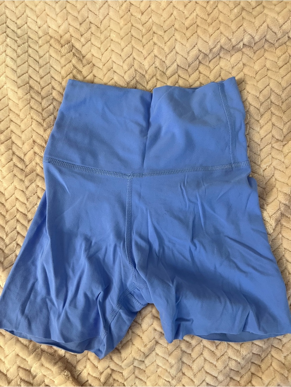 Nike High-Waist Blue Athletic Shorts